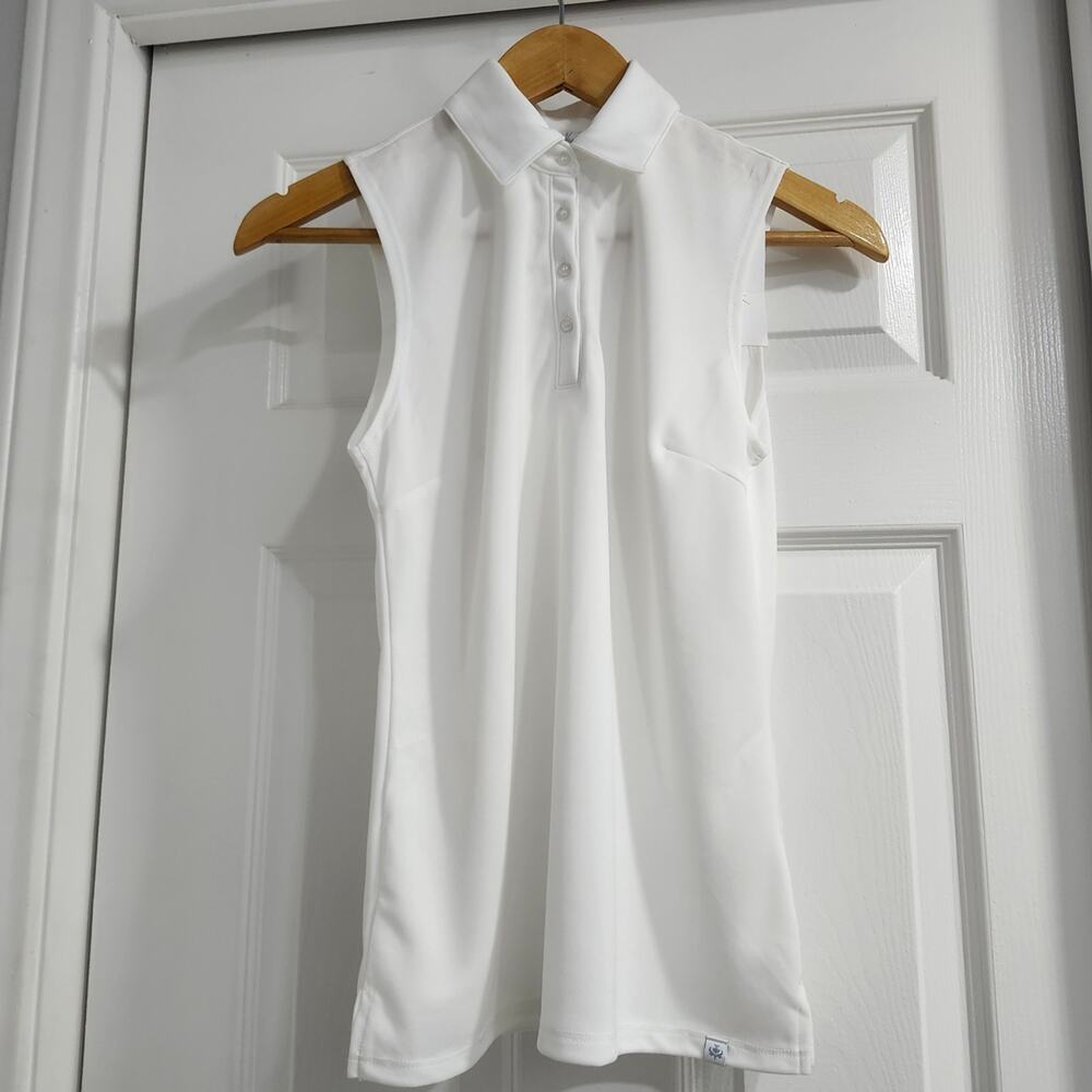 ❤️NWT❤ Lady Hagen White Sleeveless Polo